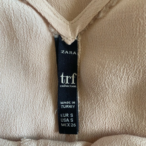 Zara Beige Jumpsuit women size small - Picture 11 of 11